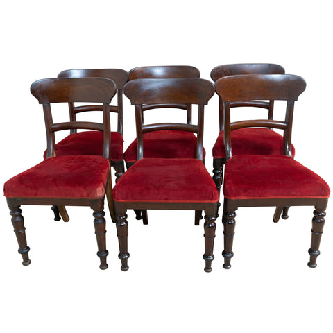 6x Victorian Mahogany Bar-Back Chairs for sale in cape town. Furniture store. Mid century furniture available too.