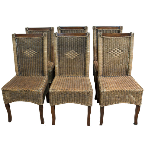 6x Wicker Chairs for sale in cape town. Furniture store.
