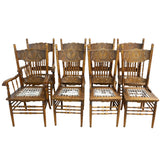 8x Colonial Birch & Riempie Dining Chairs for slae in cape town. Furniture store. 