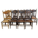 9x Original Birch Colonial Chairs for sale in cape town. Furniture store. Secondhand furniture.