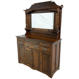Antique Solid Walnut & Mirror-Top Sideboard for sale in cape town. Secondhand furniture store.