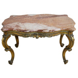 Ornate Italian Wooden Gilt & Marble Top Coffee Table for sale in cape town. Furniture store.