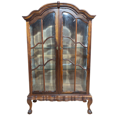 Antique stinkwood display cabinet for sale in cape town. Antique furniture dealer.