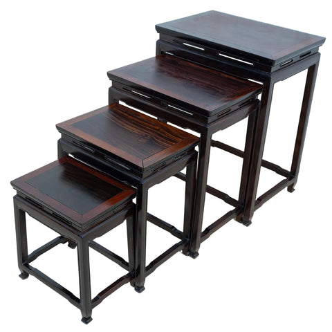 Chinese Solid Rosewood Nest of Tables for sale in cape town. Furniture store. Furniture shop.