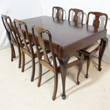 Dining table and chairs made from mahgogany wood for sale in cape town. Second hand furniture dealer. Furniture repairs.