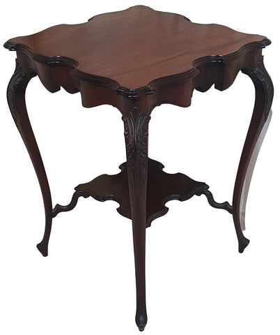 Edwardian Mahogany 2-Tier Occasional Table for sale in cape town. Secondhand furniture.
