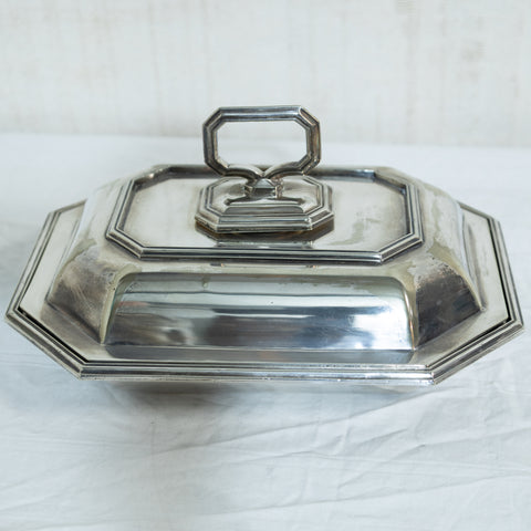 Edwardian Silver Plated Entree Dish for sale in cape town. Furniture dealer.