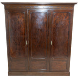 Edwardian Solid Mahogany 3-Door Wardrobe for sale in cape town. Furniture store.