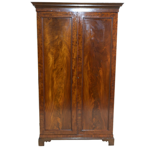 Georgian Mahogany 2-Door Wardrobe for sale in cape town. Antique furniture store.