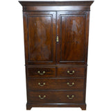 Georgian Mahogany Linen Press for sale in cape town. Furniture store and furniture shop.