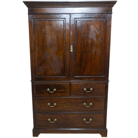 Georgian Mahogany Linen Press for sale in cape town. Furniture store and furniture shop.