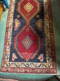 Geometric Shapes Red & Blue Carpet 315 Cm x 110 CM