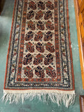 Brown & Patterened Runner Carpet 350 CM x 76 CM