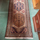 Geometric Shapes Authentic Persian Runner 308 cm x 73 cm