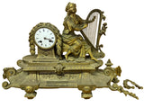 Antique French Brass Clock