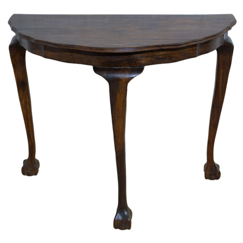 Imbuia half moon table for sale in cape town. Furniture.