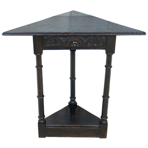 Jacobean style corner table for sale in cape town. Retro furniture available too.