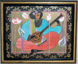 Original Lady & Sitar Artwork