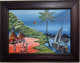 Original Mozambique Scene Artwork for sale in cape town. Paintings available.