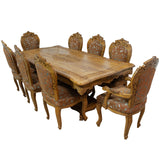 Ornate 8-Seater Cherrywood Dining Table & Chairs for sale in cape town. Furniture store. Secondhand furniturel