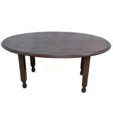 Oval Solid Mahogany Coffee Table for sale in cape town. Secondhand furniture.