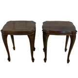 Pair Imbuia Side Tables
