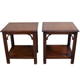 Pair of Mahogany 2-Tier Side Tables for sale in cape town. Furniture dealer.