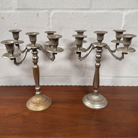 Pair of SIlver Candelabras