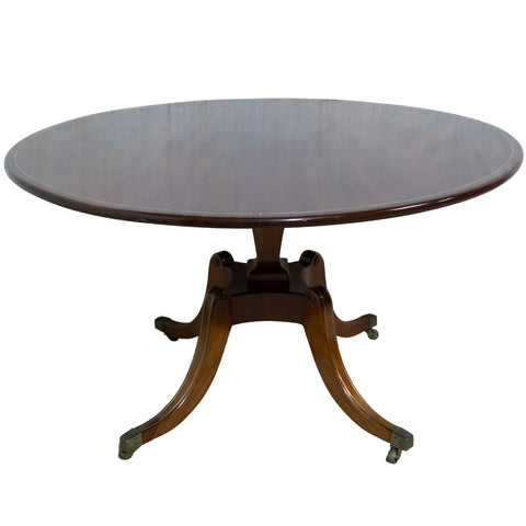 Round 5-Seater Solid Mahogany Table for sale in cape town. Furniture shop. Secondhand furniture.