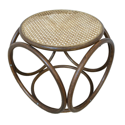 Round Cane Side Table for sale in cape town. Furniture shop.