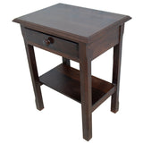 Solid Imbuia 2-Tier Tall Side Table for sale in cape town. Retro furniture available too.