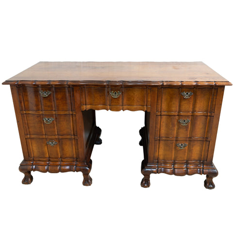 Solid Imbuia 7 Drawer Desk for sale in cape town. Furniture store.