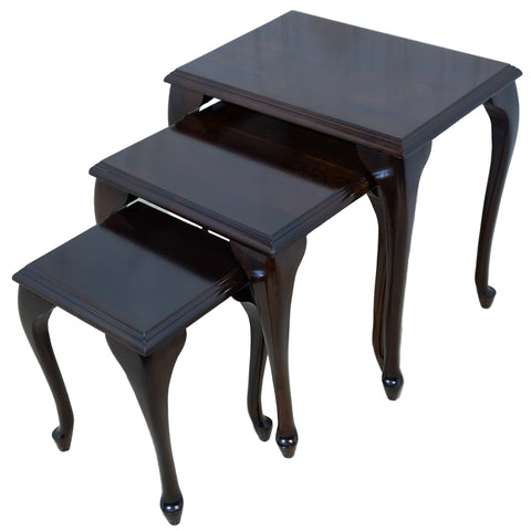 Solid Imbuia Nest of Tables