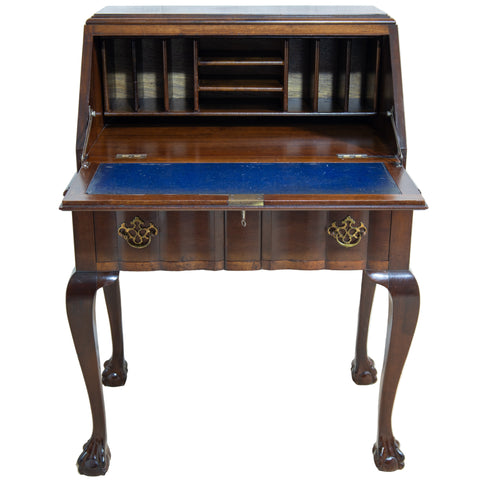 Solid Imbuia Writing Bureau for sale in cape town. Mid century furniture available too.