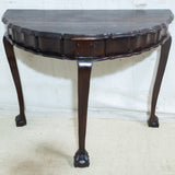Imbuia half moon table for sale in cape town. Furniture store.