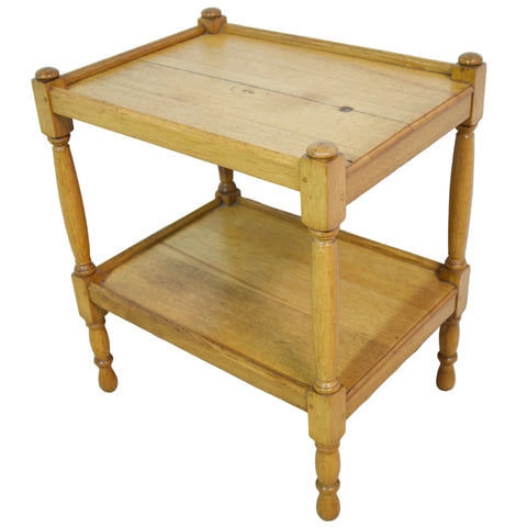 Solid Oak 2-Tier Tea Trolley. Furniture store in cape town. Antiques dealer.