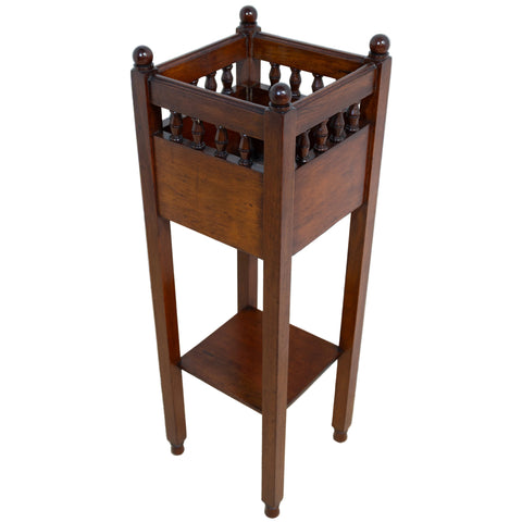 Solid Teak 2-Tier Plant Stand