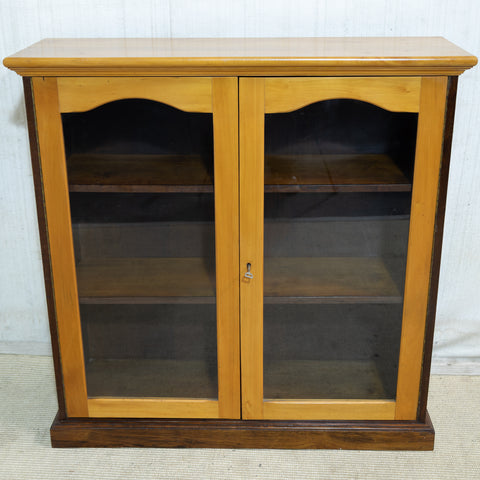 Solid Yellowwood & Imbuia Display Bookcase for sale in cape town. Furniture store. Furniture shop.