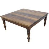 Square Solid Blackwood Coffee Table for sale in cape town. Furniture dealer.
