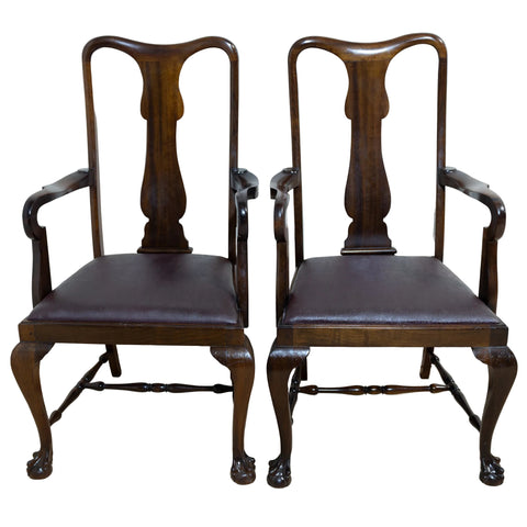 Stinkwood Queen Anne Armchairs for sale in cape town. Furniture store. Kists available too.