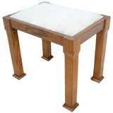 Teak art deco stool for slae in cape town. Art deco furniture.