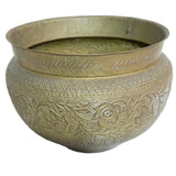 Vintage Brass Detailed Pot