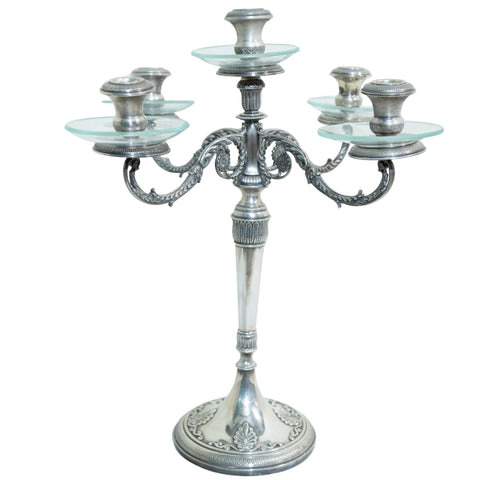 Vintage Silver Plated Candlestick Holder for sale in cape town. Furniture store.