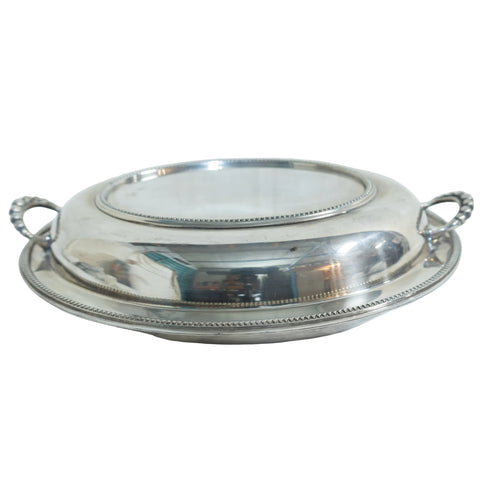 Vintage Silver Plated Oval Entree Dish for sale in cape town. Furniture store.