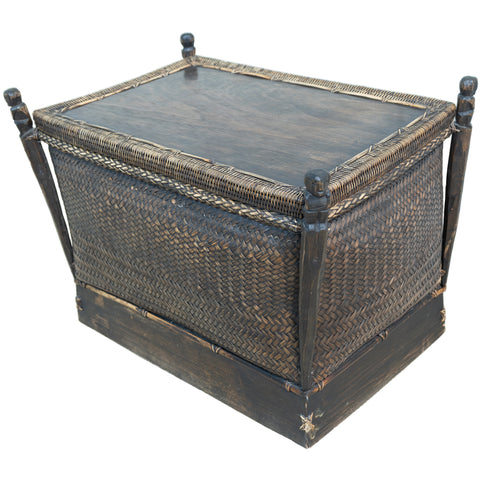 Wicker and Wooden Chest for sale in cape town. Furniture store.