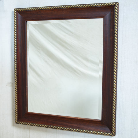 Wooden Bevelled Mirror